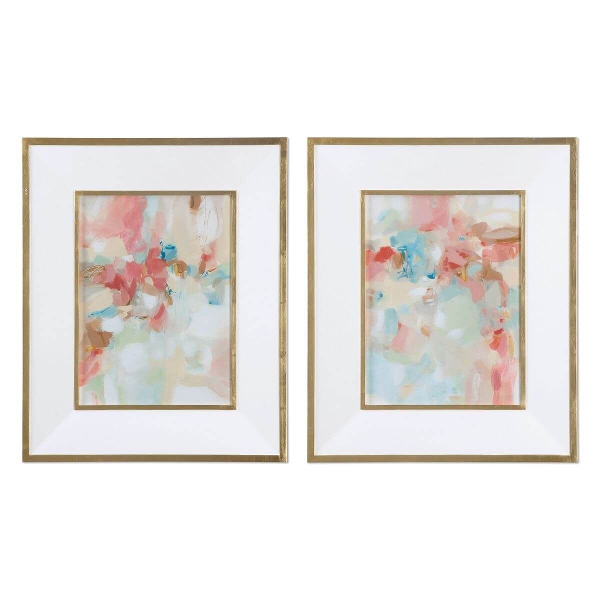 Uttermost A Touch of Blush and Rosewood Fences Wall Art - Thumbnail 3