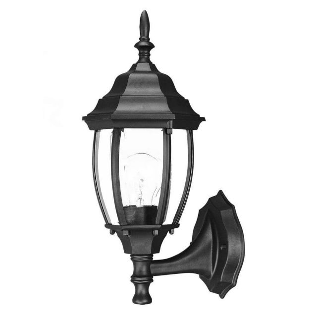 Acclaim Lighting 5011BK Wexford 1 Light 16 inch Tall Outdoor Wall Light in Matte Black with Clear Glass Panes