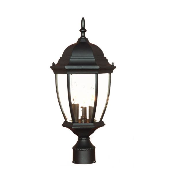 Acclaim Lighting 5017BK Wexford Three Light 22 Inch Tall Post Lantern In Matte Black