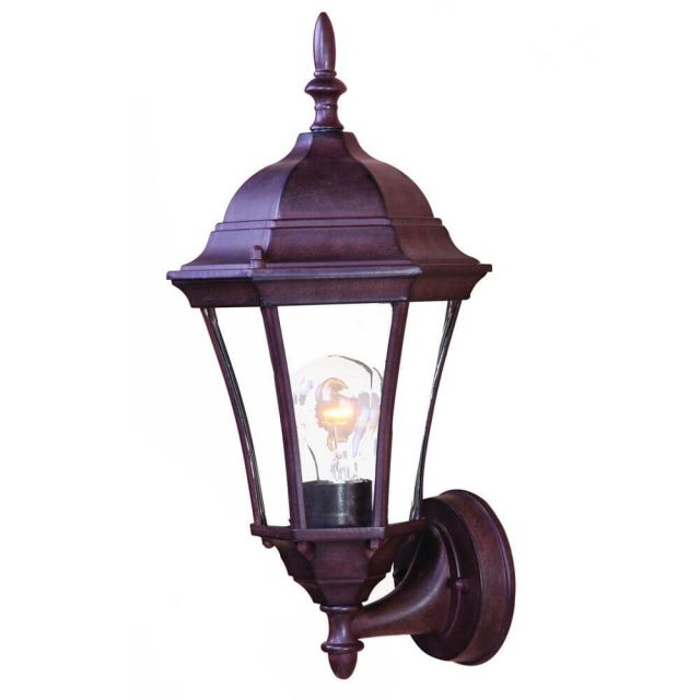 Acclaim Lighting 5020BW Bryn Mawr 1 Light 16 inch Tall Outdoor Wall Light in Burled Walnut with Clear Glass Panes