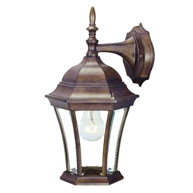 Acclaim Lighting 5022BW Bryn Mawr 1 Light 15 inch Tall Outdoor Wall Light in Burled Walnut with Clear Glass Panes