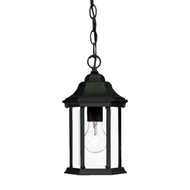 Acclaim Lighting 5185BK Madison 1 Light 6 Inch Outdoor Hanging Lantern In Matte Black