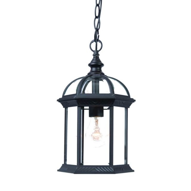 Acclaim Lighting Dover 1 Light 8 inch Outdoor Hanging Lantern In Matte Black 5276BK