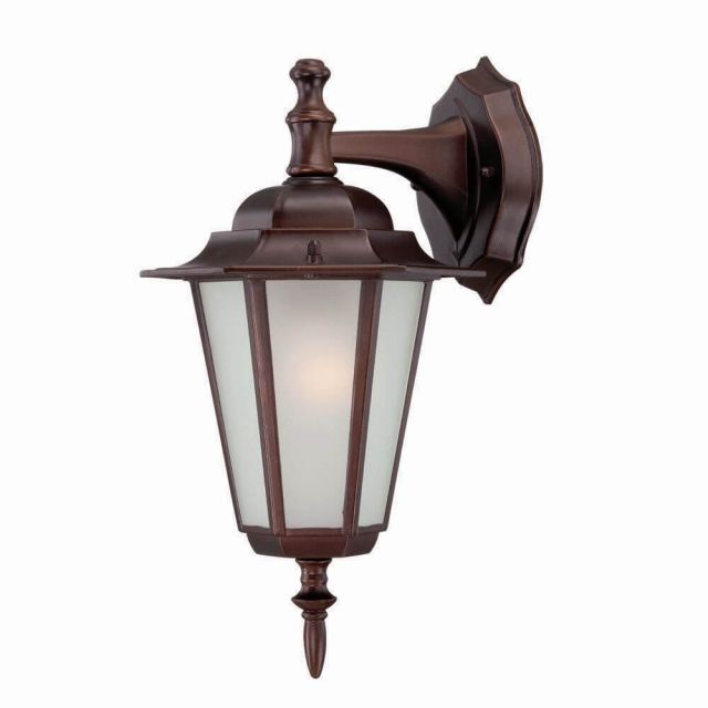 Acclaim Lighting Camelot 1 Light 15 inch Tall Outdoor Wall Light in Architectural Bronze with Frosted Glass Panes 6102ABZ/FR