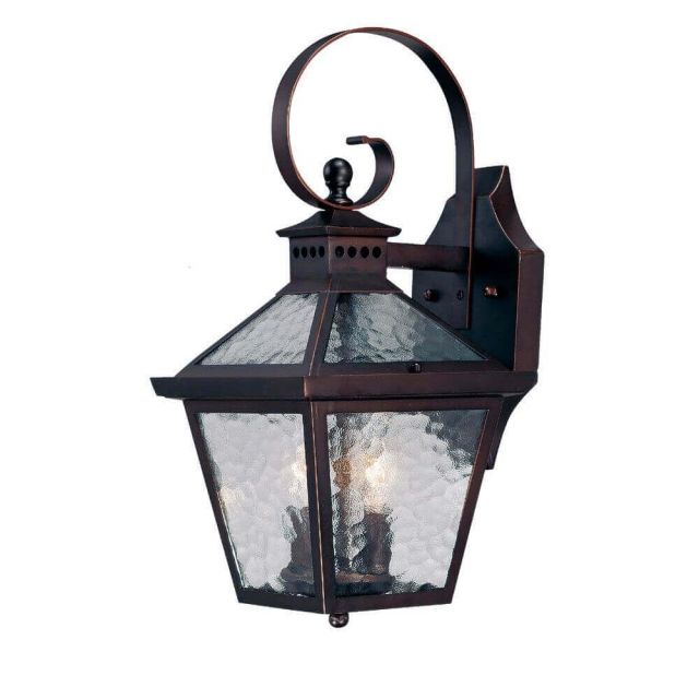 Acclaim Lighting Bay Street Two Light 16 Inch Tall Outdoor Wall Lantern In Architectural Bronze 7662ABZ