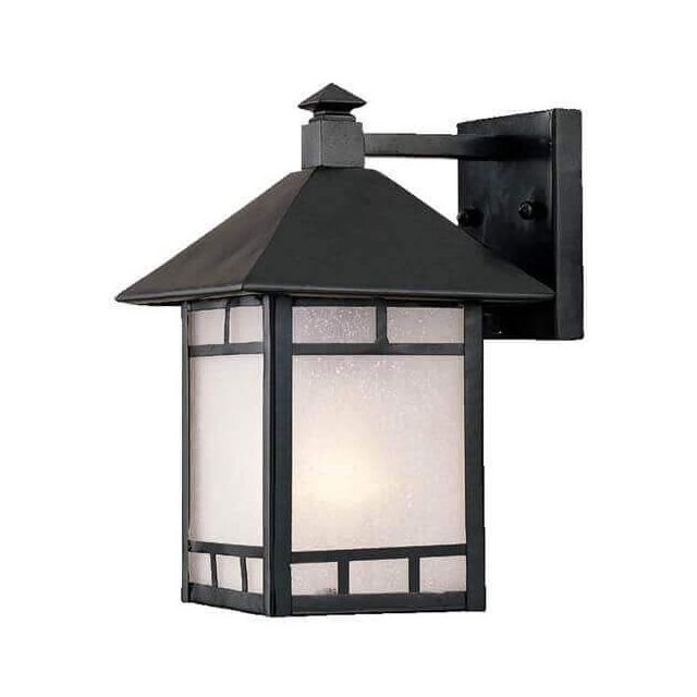 Acclaim Lighting Artisan One Light 11 Inch Tall Outdoor Wall Lantern In Matte Black 9002BK