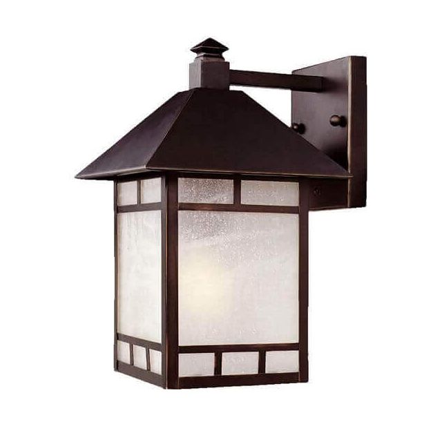 Acclaim Lighting Artisan One Light 15 Inch Tall Outdoor Wall Lantern In Architectural Bronze 9012ABZ