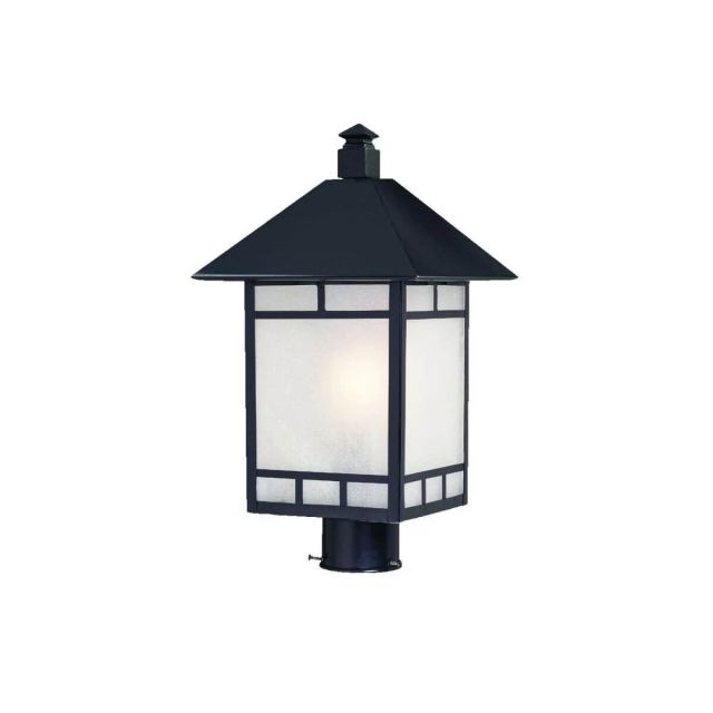 Acclaim Lighting Artisan One Light 19 Inch Tall Post Lantern In Matte Black 9027BK