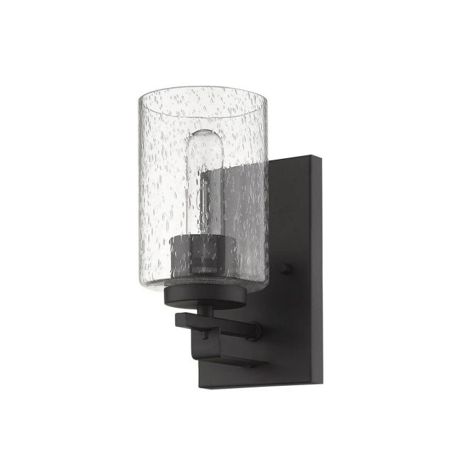 Acclaim Lighting IN41100ORB Orella 1 Light 5 inch Bath Light in Oil Rubbed Bronze with Clear Seeded Cylindrical Glass Shade