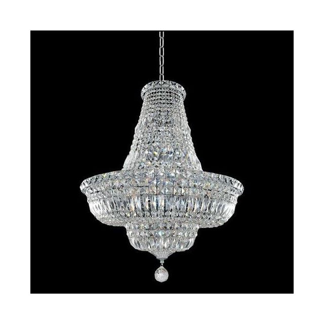Allegri Betti 18 Light 25 Inch Round Crystal Pendant In Chrome Firenze Clear Crystal - 020270-010-FR001