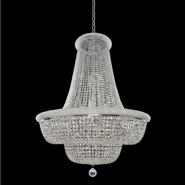 Allegri Napoli 33 Light 42 inch Pendant in Chrome with Firenze Clear Crystal 020973-010-FR001