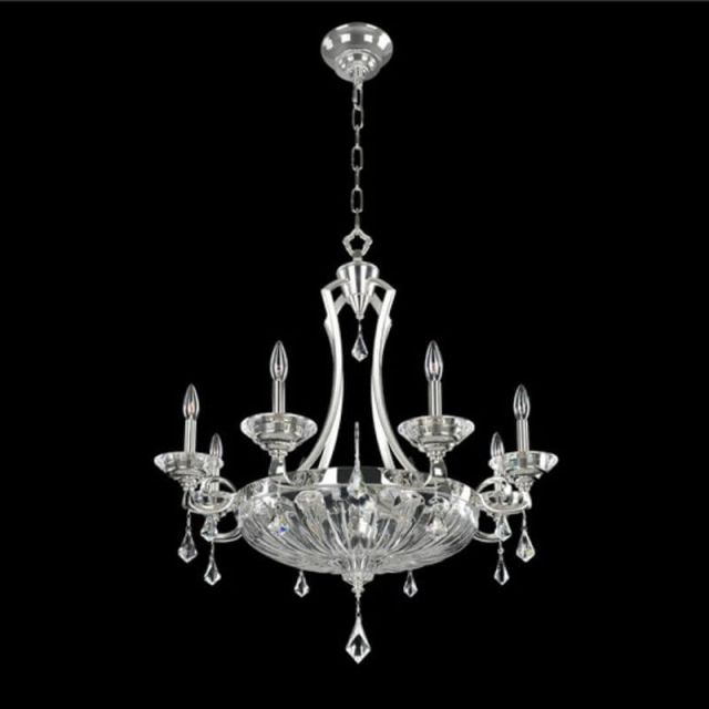 Allegri 028555-017-FR001 Orecchini 12 Light 33 inch Chandelier in Two Tone Silver with Firenze Clear Crystal