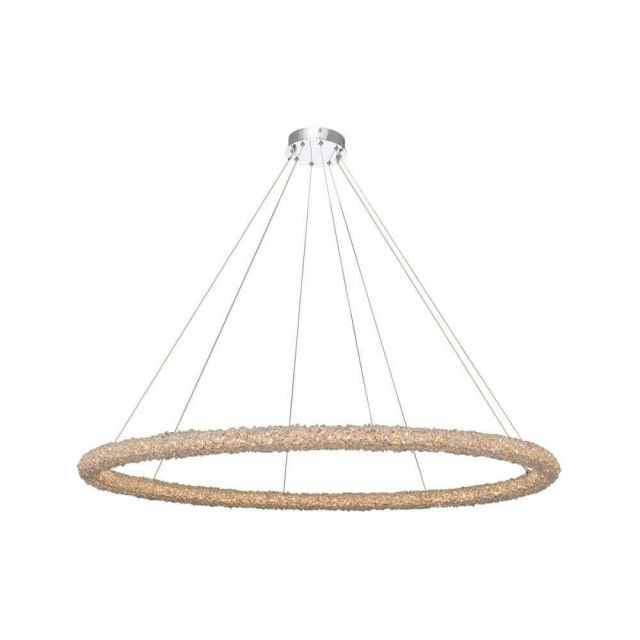 Allegri 035556-010-FR001 Lina 60 Inch LED Pendant in Polished Chrome with Firenze Crystal