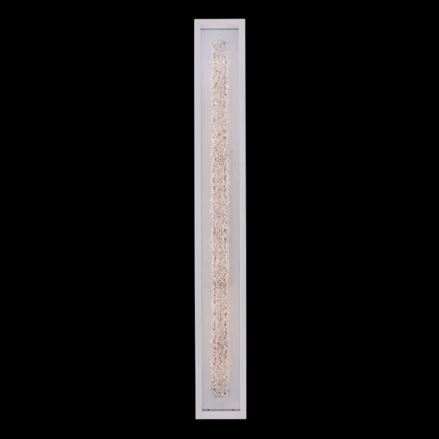 Allegri 095523-064-FR001 Lina 51 inch Tall LED Outdoor Wall Sconce in Matte White with Clear Firenze Crystals