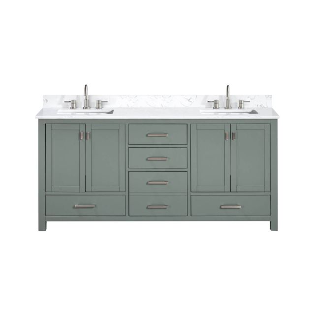 Avanity MODERO-VS73-MO-E Modero 73 inch Double Sink Bath Vanity Set in ...