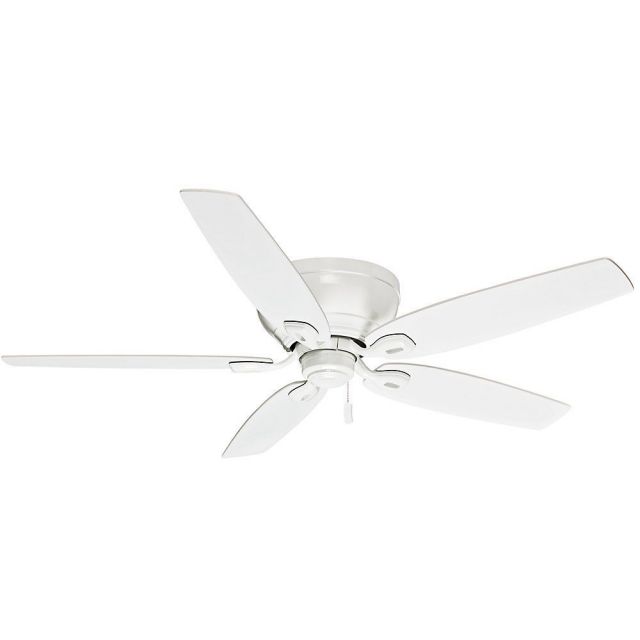Casablanca Durant 54 Inch Ceiling Fan In Snow White With 5 Matte Snow White Blade - 54103