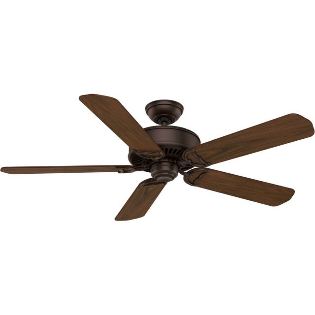 Casablanca 59512 Panama DC 54 Inch Ceiling Fan In Brushed Cocoa With 5 Distressed Walnut Blade