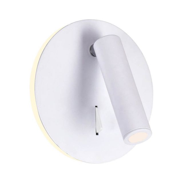 CWI Lighting 1241W6-103 Private I 5 inch Tall LED Wall Sconce in Matte White