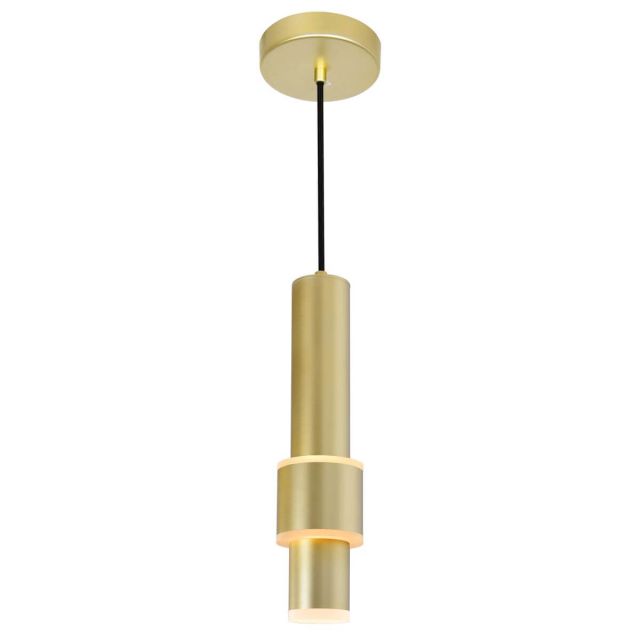 CWI Lighting 1390P5-1-602 Lena 1 Light 3 inch LED Mini Pendant in Satin Gold