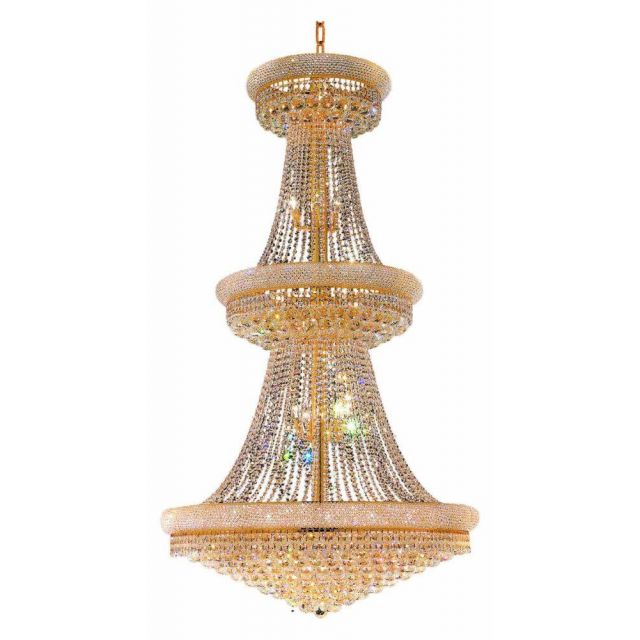 CWI Lighting Empire 32 Light 30 Inch Down Chandelier In Gold 8001P30G
