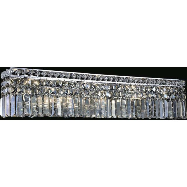 CWI Lighting 8005W30C-RC Colosseum 7 Light 30 inch Vanity Light in Chrome with Clear Crystal