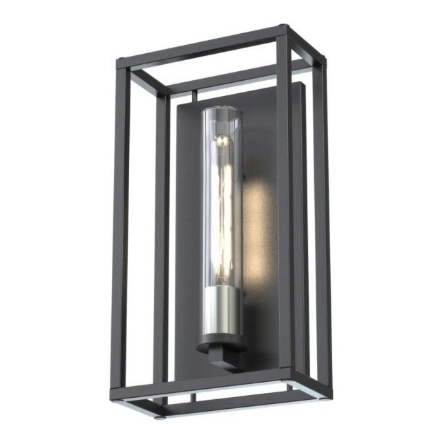 DVI Lighting DVP28199MF/GR-CL Sambre 1 Light 15 Inch Tall Wall Sconce In Multiple Finish-Graphite With Clear Glass