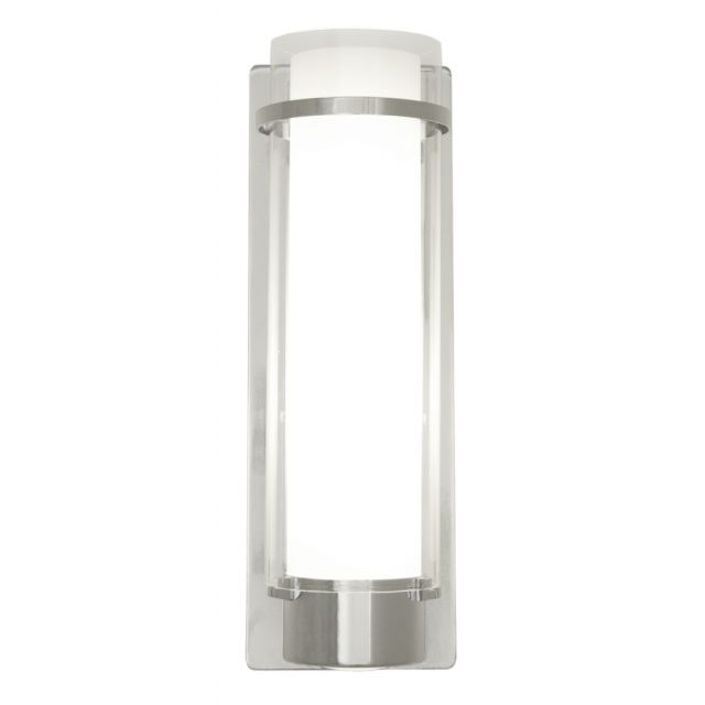 DVI Lighting Essex 1 Light 14 Inch Tall Wall Sconce in Chrome with Half Opal Glass DVP9063CH-OP