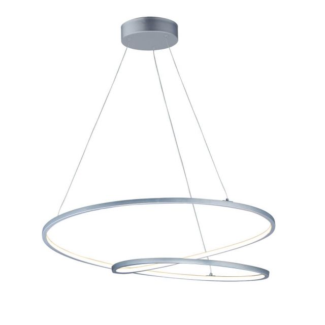 ET2 lighting Cycle 32 Inch LED Pendant in Matte Silver E21327-MS