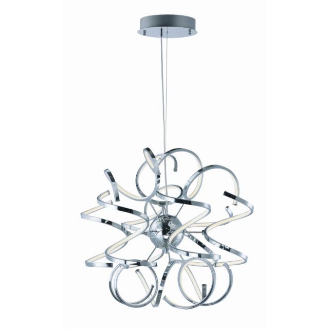 ET2 lighting Chaos 24 Inch Single Pendant In Polished Chrome E21411-PC