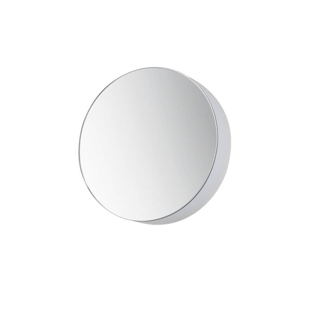 ET2 lighting Embosse 8 inch Tall Round LED Wall Sconce CCT Select in Polished Chrome with Acrylic Diffuser E22791-PC