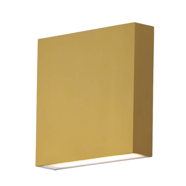 ET2 lighting E23214-NAB Brik 2 Light 6 inch Tall LED Outdoor Wall Sconce in Natural Aged Brass