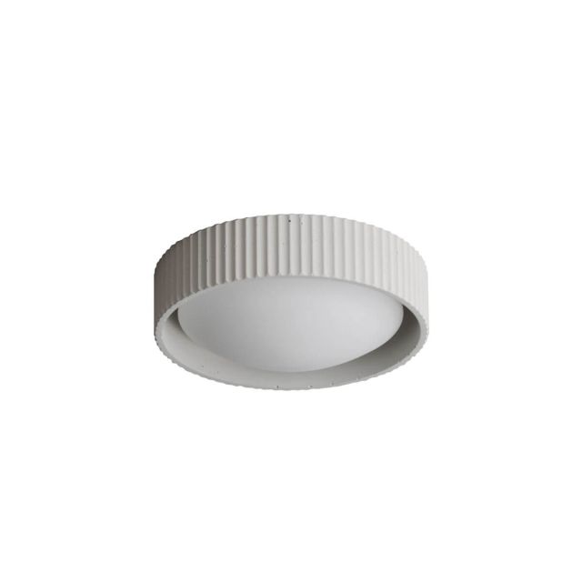 ET2 lighting Souffle 11 inch LED Flush Mount in Chaulk White E25050-CHK
