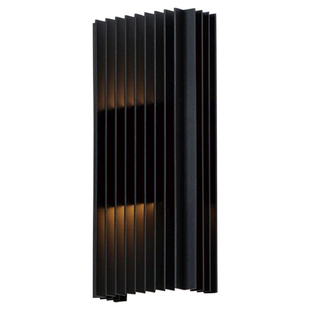 ET2 Lighting Rampart 14 inch Tall LED Outdoor Wall Mount in Black E30116-BK