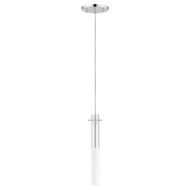 ET2 Lighting Pipette 1 Light 1 inch LED Mini Pendant in Polished Chrome with Clear and Frosted Glass E31091-93PC