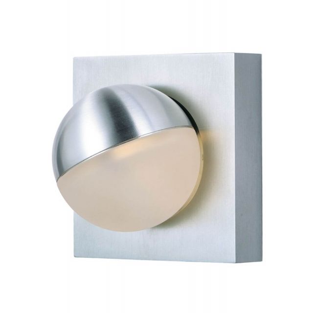 ET2 lighting Alumilux Sconce 4 inch Tall Wall Sconce In Satin Aluminum E41326-SA