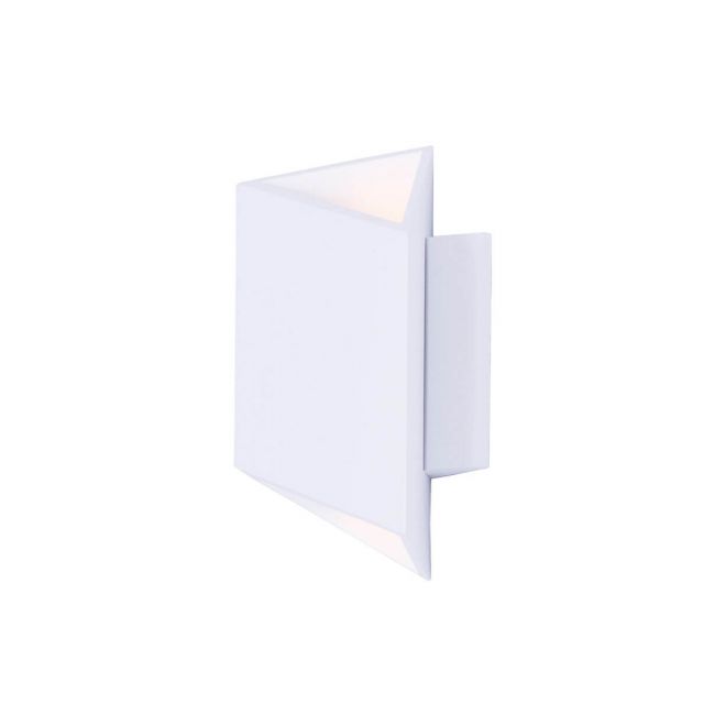 ET2 Lighting Alumilux 9 Inch Tall Outdoor Wall Light In White E41373-WT