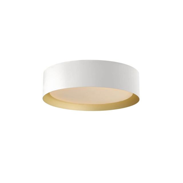 ET2 lighting E51012-WTGLD Echo 16 inch LED Flush Mount in White-Gold