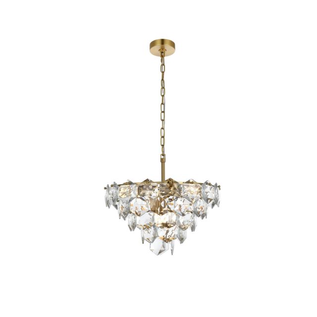 Elegant Lighting 1050D32SG Adaline 15 Light 32 inch Chandelier in Satin ...
