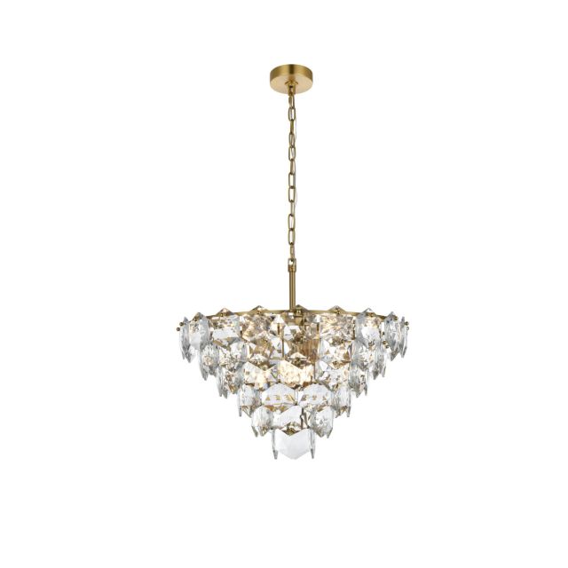 Elegant Lighting 1050D32SG Adaline 15 Light 32 inch Chandelier in Satin ...