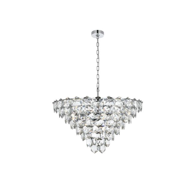 Elegant Lighting 1050D32SG Adaline 15 Light 32 inch Chandelier in Satin ...