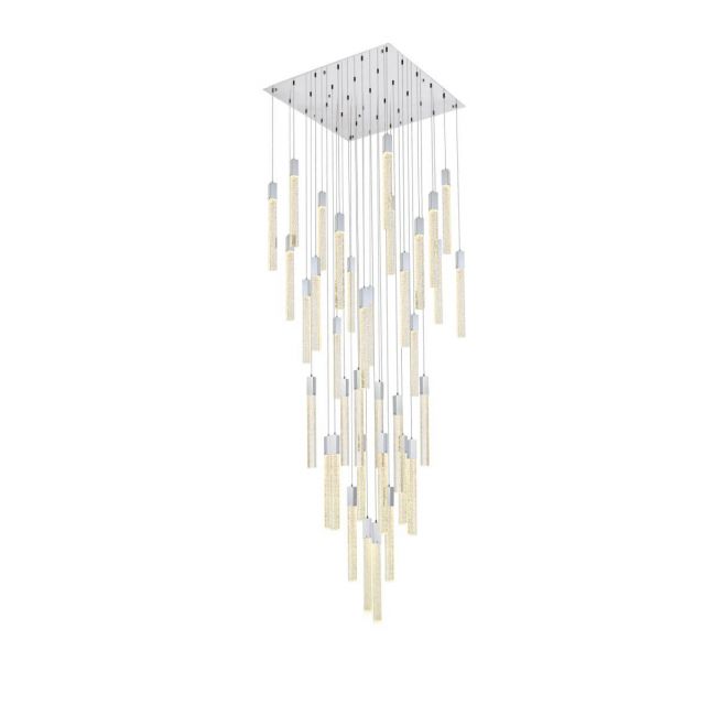 Elegant Lighting 2066G42C Weston 36 Light 42 inch Pendant in Chrome with Clear Royal Cut Crystal