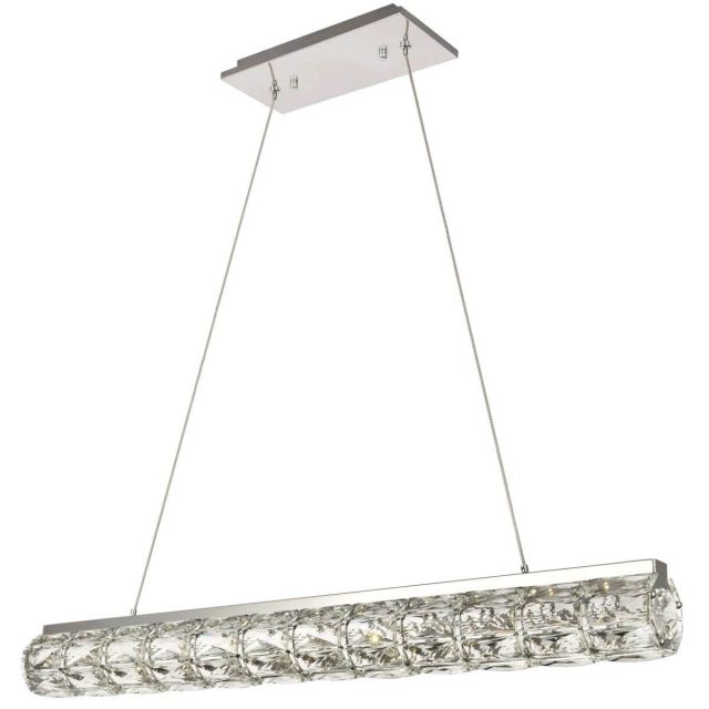 Elegant Lighting Valetta 37 inch LED Chandelier in Chrome with Royal Cut Clear Crystal - 3501D36C