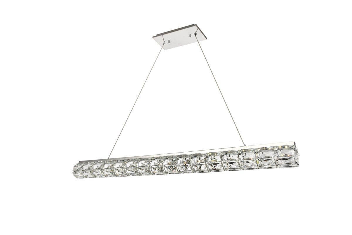 Elegant Lighting Valetta 48 inch LED Chandelier in Chrome with Royal Cut Clear Crystal - 3501D48C
