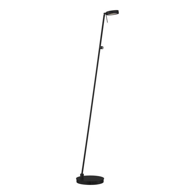 George Kovacs P4304-66A Georges Reading Room 50 inch Tall LED Pharmacy Floor Lamp in Coal with Memory Touch Dimmer