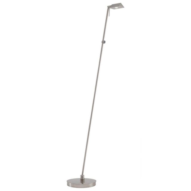 George Kovacs P4314-084 Georges Reading Room 1 Light 50 inch Tall LED Pharmacy Floor Lamp in Brushed Nickel
