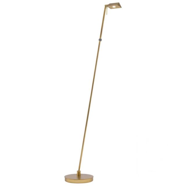 George Kovacs Georges Reading Room 1 Light 50 inch Tall LED Pharmacy Floor Lamp in Honey Gold P4314-248