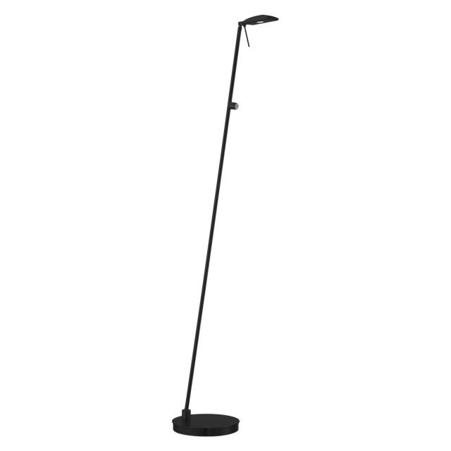 George Kovacs Georges Reading Room 50 inch Tall LED Pharmacy Floor Lamp in Coal with Memory Touch Dimmer P4324-66A