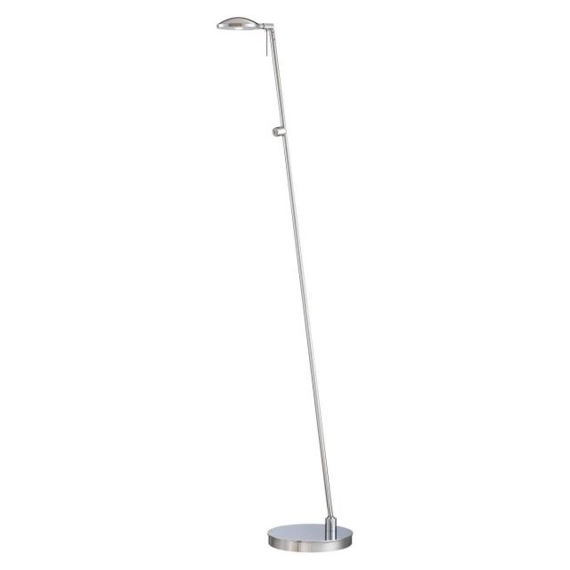 George Kovacs Georges Reading Room 1 Light 50 inch Tall LED Pharmacy Floor Lamp in Chrome P4334-077