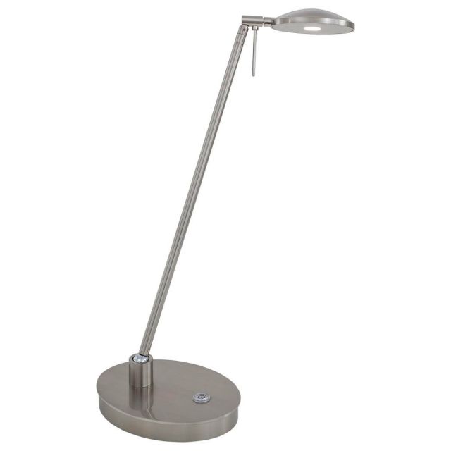 George Kovacs Georges Reading Room 1 Light 20 inch Tall LED Table Lamp in Brushed Nickel P4336-084