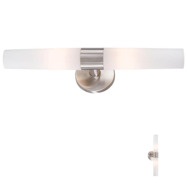 George Kovacs P5042-144 Saber 2 Light 20 Inch Bath Lighting In Brushed Stainless Steel